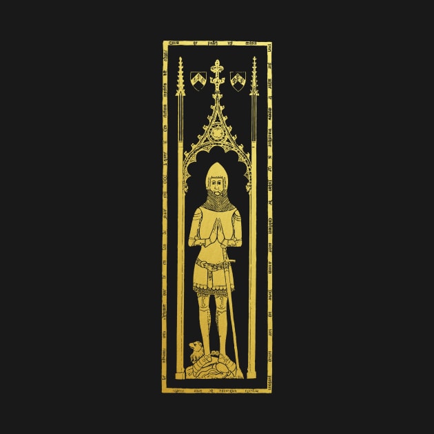 Medieval Tomb Brass Rubbing John, Lord Cobham by Pixelchicken