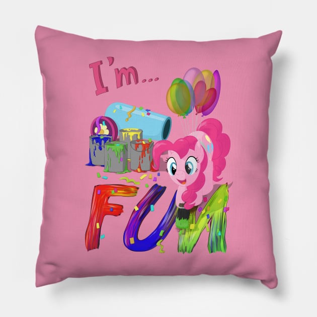 I'm... Pinkie Pie Pillow by Stinkehund