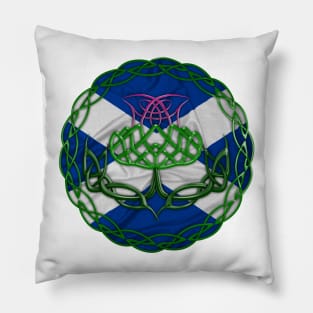 Celtic Knot Thistle Pillow