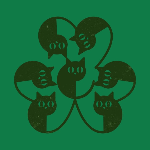 Cat Rock Shamrock by rmtees