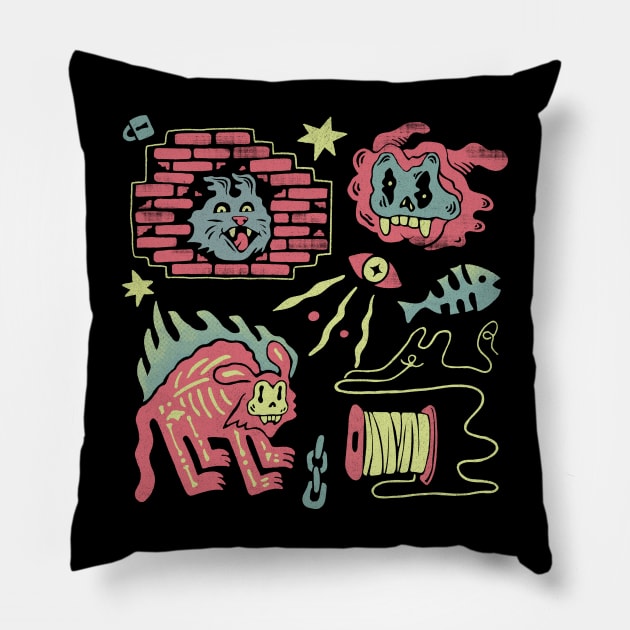 Angry Cat Pillow by skitchman