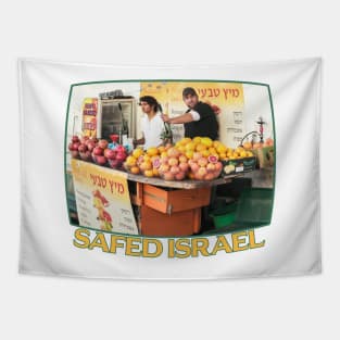 Israel, Safed. Fresh Squeezed Juice Stand Tapestry