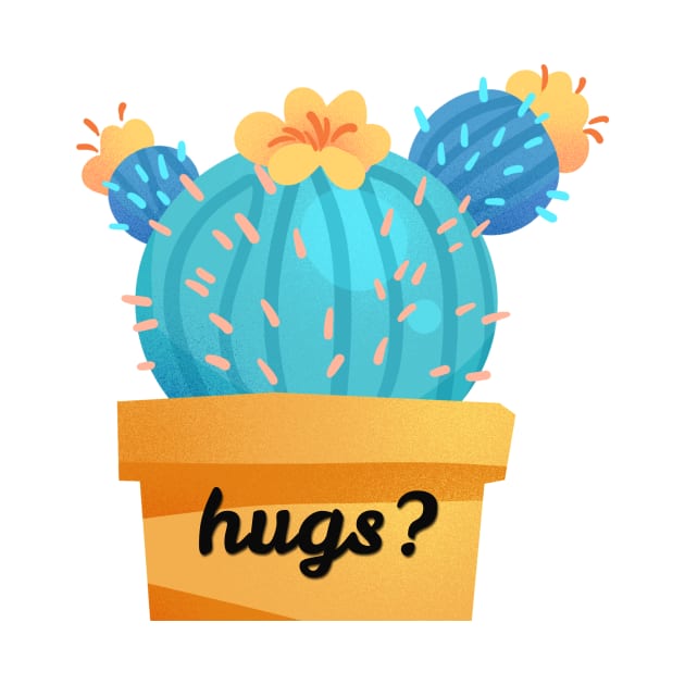 Cute Cactus hugs by Vintage Dream