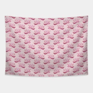 Pink Orchid Mantis Pattern Tapestry