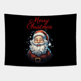 Merry Christmas Happy Santa Tapestry