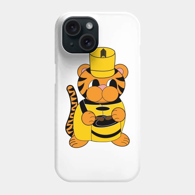 Marching Band Tiger Drum Yellow and Black Phone Case by Beautiful Cuteness