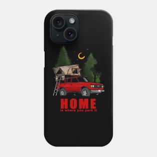 Red Land Cruiser - Home is where you park it Land Cruiser Phone Case