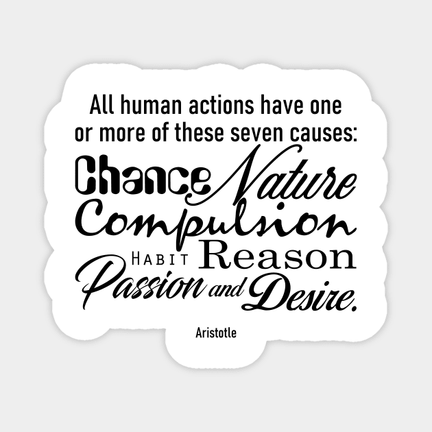 Aristotle quote Magnet by TattooTshirt