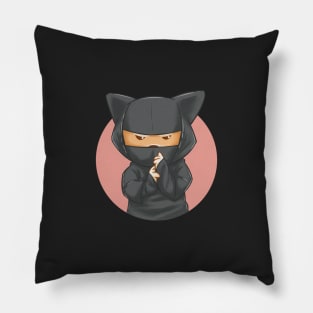 Shinja, the shiba inu ninja dog Pillow