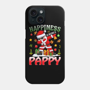 Happiness Is Being A Pappy Santa Christmas Phone Case