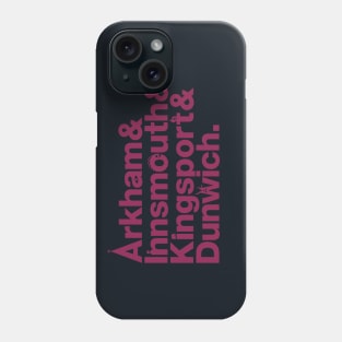 Lovecraft Locations - red doom Phone Case