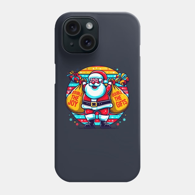 Santa Came Twice Phone Case by BukovskyART