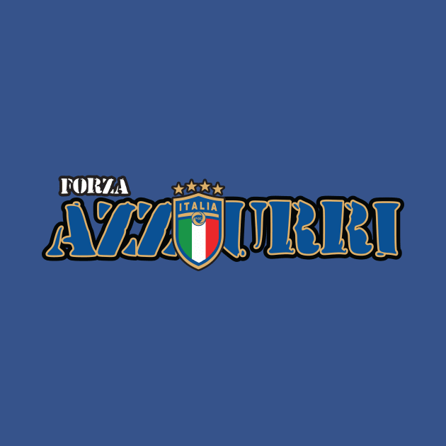 Forza azzurri by lounesartdessin