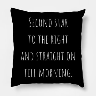 Second Star To The Right Pillow