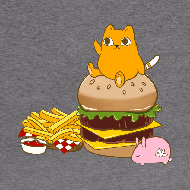 Fat Cat And Burger Fat Cat Hoodie Teepublic