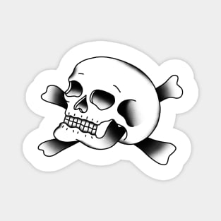 HomeSchoolTattoo Skull and Crossbones Magnet