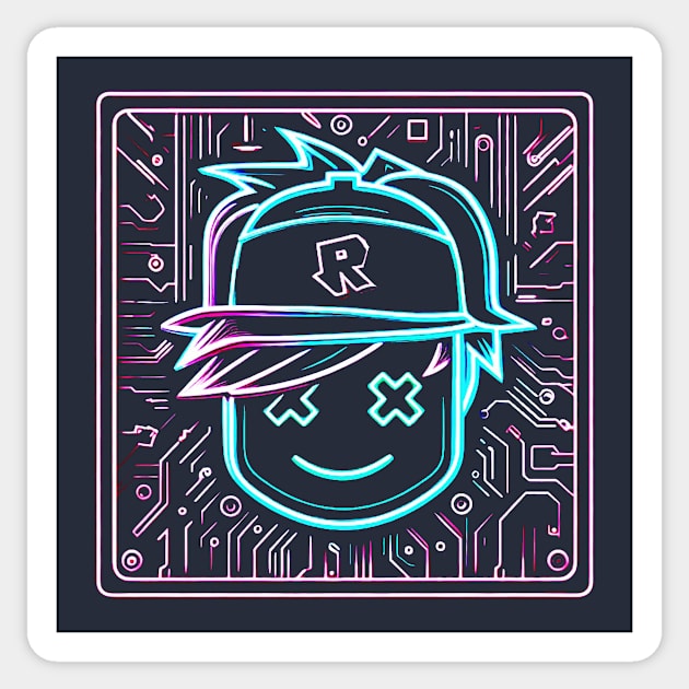 blue roblox emoji | Sticker