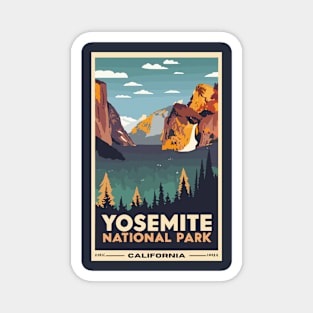 A Vintage Travel Art of the Yosemite National Park - California - US Magnet