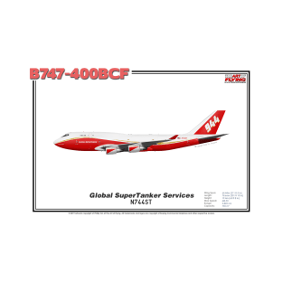 Boeing B747-400BCF - Global SuperTanker Services (Art Print) T-Shirt