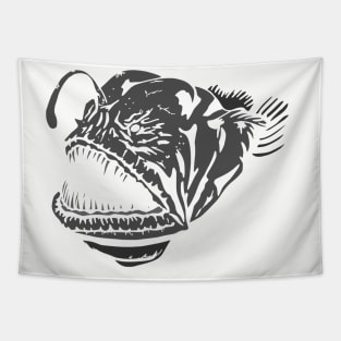 Monster deep sea fish Tapestry