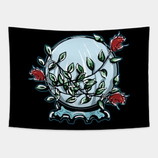 Crystal ball retro design Tapestry