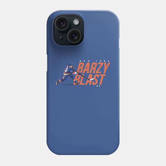 Mathew Barzal Barzy Blast Phone Case by stevenmsparks