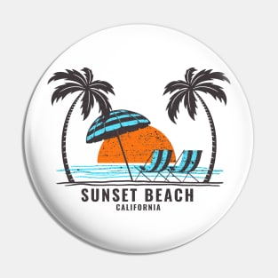 Sunset Beach California Pin