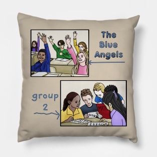 Grade School Math Group Diagram Pillow