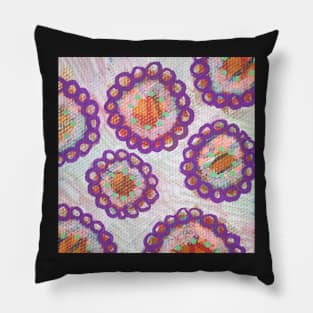 Buttons of Bliss: Inner Power Painting Pillow