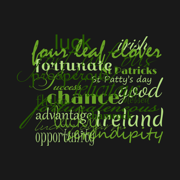 Irelands St patricks day lucky word art collage by ownedandloved