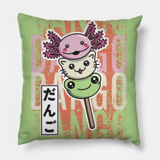 Dango axolotl cat frog Pillow