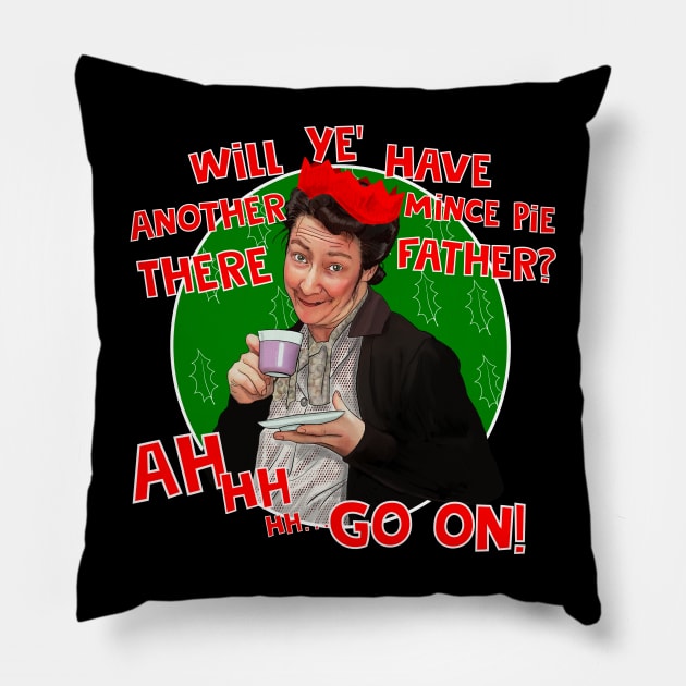 Mrs Doyle and her mince pies- Father Ted Pillow by Camp David