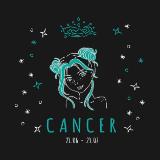 Cancer Zodiac Sign T-Shirt