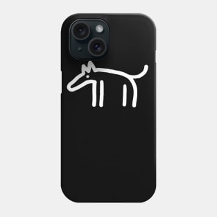 dog minimal lineart Phone Case