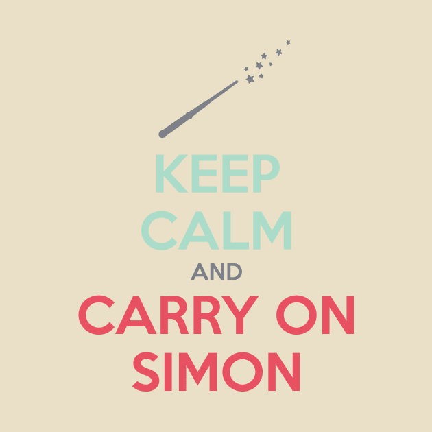 Keep Calm and Carry On Simon (Multi-Color Text) by 4everYA