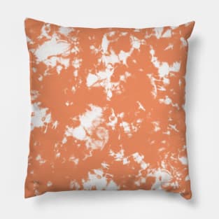 Peach Storm - Tie Dye Shibori Texture Pillow