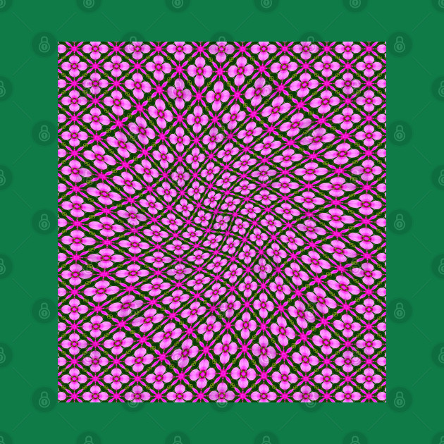 Bright Pink Flower Pattern by PatternFlower