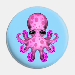 Cute Pink Baby Octopus Pin