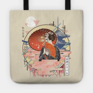 Ukiyo e Geisha Tote