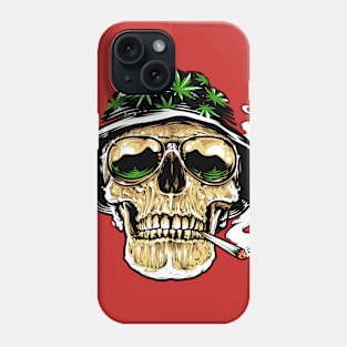 Skull Smoking Joint Phone Case