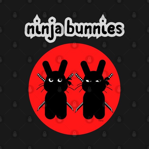 Ninja Bunnies-cute bunnies by Rattykins