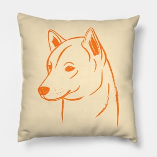 Shiba Inu (Beige and Orange) Pillow