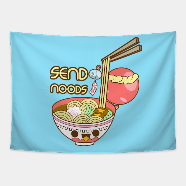 Send Noods - Ramen Tapestry by LineXpressions