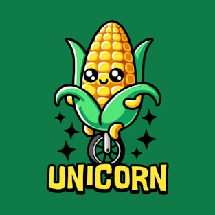 Unicorn! Cute Unicycle Corn Pun T-Shirt