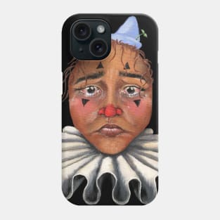 Sad Clown painting Phone Case