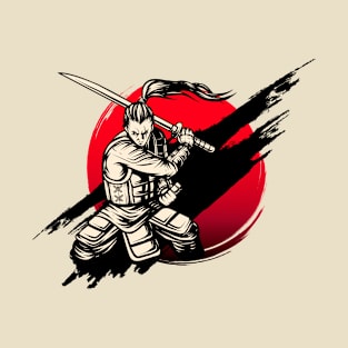 Samurai Warrior With Sword T-Shirt