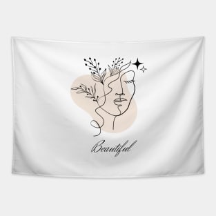 Beautiful minimalist girl Tapestry