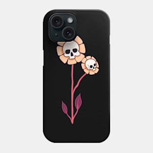 Underworld Skull Flowers Phone Case