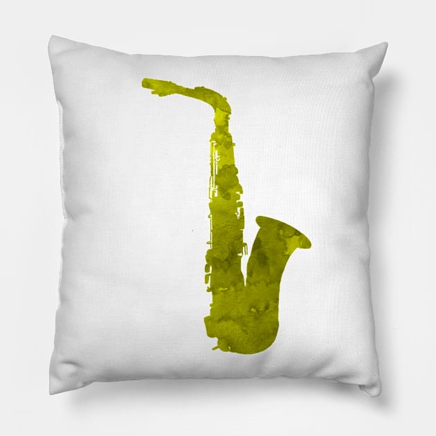 Saxophone Pillow by BittenByErmines