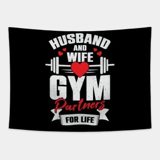 Husband And Wife Gym Partners For Life Tapestry